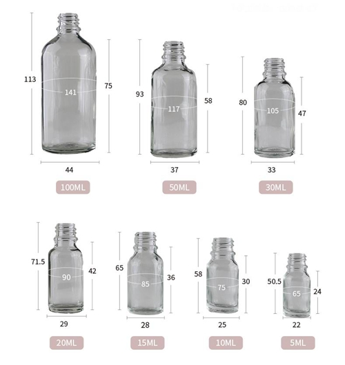 transparent essential oil vials transparent essence oil bottles vials 05